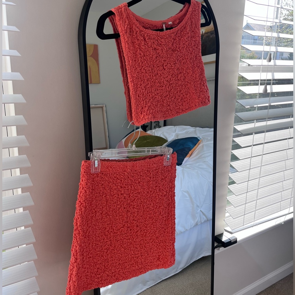 Free People tank and skirt set